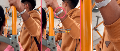 Joven luce orgulloso tira de brasier que su novia le regaló; pero redes sospechan Joven luce orgulloso tira de brasier que su novia le regaló; pero redes sospechan: "Es un amarre"