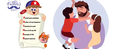 Acrósticos fáciles y originales por Día del Padre. 10 acrósticos por Día del Padre: Te amo papá