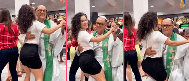 Captan a sacerdote bailando sensualmente con feligresa: "¡Esa mano!" Captan a sacerdote bailando sensualmente con feligresa: "¡Esa mano!"