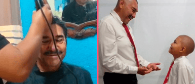 Profesor se rapó la cabeza para apoyar a su alumno con cáncer Profesor se rapó la cabeza para apoyar a su alumno con cáncer: "Tú puedes"