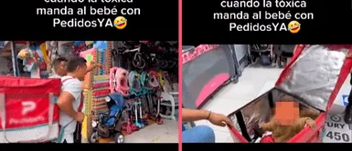 Madre envía a su bebé por delivery porque su padre no quería hacerse cargo Madre envía a su bebé por delivery porque su padre no quería hacerse cargo