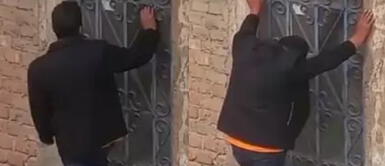 El hombre esperó el perdón de su enamorada por varias horas. Joven suplica por el perdón de su enamorada y el final impacta a usuarios en TikTok