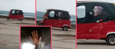Captan a pareja teniendo intimidad en mototaxi frente al mar: "Mi moto era una rana" Captan a pareja teniendo intimidad en mototaxi frente al mar: "Mi moto era una rana"
