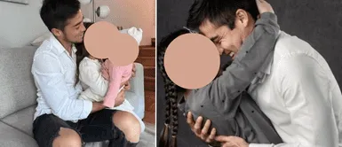 Rodrigo Cuba celebra su día con sus pequeñas. Rodrigo Cuba se saluda solito por el 'Día del Padre' tras falta de mensajes de Ale Venturo y Melissa Paredes