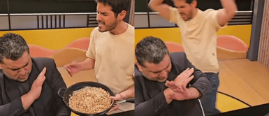 Andrés Vílchez y Javier Masías protagonizaron una peculiar escena. Andrés Vílchez 'se enfrenta' a Javier Masías, jurado de El Gran Chef, Famosos: "Disculpa mi ignorancia"