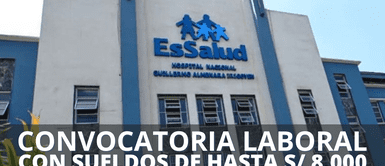 ¡Postula ya! EsSalud ofrece sueldos de hasta S/ 8,000 para personas con secundaria completa y titulados ¡Postula ya! EsSalud ofrece sueldos de hasta S/ 8,000 para personas con secundaria completa y titulados