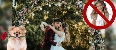 Novios en debate por negarle la entrada a niños pero permitir mascotas en ceremonia ¿Por qué estos novios le prohibieron la entrada a niños pero sí dejaron entrar a mascotas?