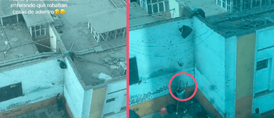 Captan a empleados del Hospital Dos de Mayo sacando bolsas en extraña situación Captan a empleados del Hospital Dos de Mayo sacando bolsas en extraña situación: "son pañales y medicina"