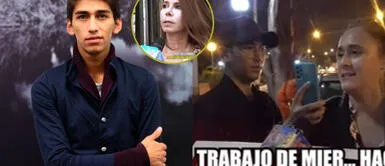 Daniel Lazo y su supuesta madre arremetieron contra equipo de "Amor y fuego". Daniel Lazo y su supuesta madre pierden los papeles frente a cámaras: “Se largan”