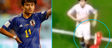 Takefusa Kubo tiró la camiseta de la selección peruana que le regaló Alexander Callens Estrella de Japón tiró la camiseta de la selección peruana con total desprecio