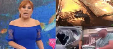 Magaly Medina se solidariza con "Amor y fuego" tras ataque del padre de Bryan Reyna. Magaly deja atrás enfrentamientos con “Amor y fuego” y se solidariza tras ataque del padre de Bryan Reyna