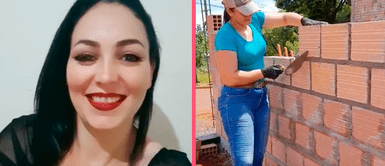 Mujer albañil se luce en su trabajo y asegura que no es "solo para hombres" Mujer albañil se luce en su trabajo y asegura que no es "solo para hombres"
