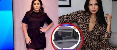 Andrea le da con palo al padre de la modelo. Andrea Llosa estalla contra el padre de Samantha Batallanos por agresión a reportera de Magaly