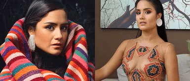 Mayella Lloclla demuestra su verdadero estilo con un hermoso estampado étnico. Mayella Lloclla demuestra su orgullo peruano luciendo un encantador outfit de estampado étnico