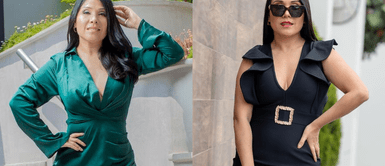 Tula Rodríguez da cátedra de elegancia con dos vestidos. Tula Rodríguez da cátedra de elegancia con glamuroso vestido drapeado en una sesión de fotos