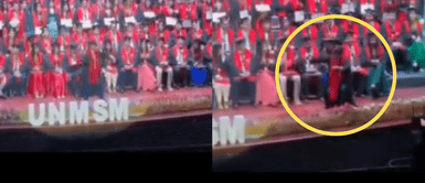 El sanmarquino sorprendió con sus pasos prohibidos. Sanmarquino calienta fría noche de graduación con desenfrenado baile: "¿En qué ciclo aprendes a ser stripper?"