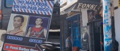 Este anuncio se ha vuelto viral en las redes sociales. Barbería se promociona con un llamativo cartel y causa furor en TikTok: "No más feos en un país rico"