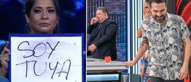 Katia Palma paraliza El Gran Chef Famosos con enamoradiza mirada hacia el jurado Giacomo Bocchio Katia Palma paraliza El Gran Chef Famosos con enamoradiza mirada y mensaje hacia el jurado Giacomo Bocchio