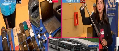 Teléfonos antiguos, Aletas de buceo y más curiosos objetos fueron encontrados en los buses del Metropolitano Cafeteras, laptops e incluso una espada fueron algunos de los objetos hallados en los buses del metropolitano