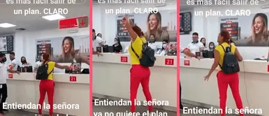 Mujer desea suspender su servicio de telefonía y rompe oficina tras ponerle mil "peros" Mujer desea suspender su servicio de telefonía y rompe oficina tras ponerle mil "peros": "Ya no quiero el plan"