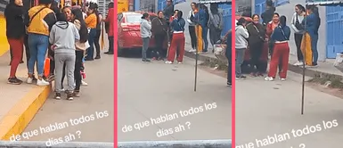 Padre de familia se indigna al ver a madres conversar en la puerta del colegio todos los días ¿De qué hablan?: Padre de familia sorprendido al ver a madres conversar en la puerta del colegio todos los días