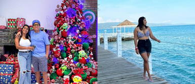 Melissa Gonzales con sofisticado vstido Melissa Gonzales, esposa de Jorge Luna, eleva su estilo con un majestuoso vestido de corsé