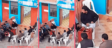 Hombres se divierten tomando licor en iglesia cristiana y escena causa furor Hombres se divierten bebiendo licor en iglesia cristiana y escena causa furor: "Tomar no es pecado"