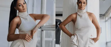 Angie Arizaga se roba el show en Colombia con un atrevido mini vestido repleto de pedrería Angie Arizaga se roba el show en Colombia con un atrevido mini vestido repleto de pedrería