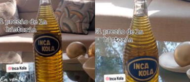 El peruano sorprendió al mostrar su botella de Inca Kola con 34 años de antigüedad. Peruano vende su Inca Kola de 34 años de antigüedad a una exorbitante cantidad de dólares y es viral en TikTok