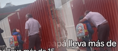 Abuelo y sus nietos conmueven TikTok Anciano lleva a sus nietos al colegio desde hace 15 años y la razón conmueve a miles