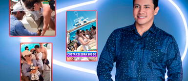 Renzo Costa celebra su cumpleaños 50 con Thalía Alva en lujoso yate en Cancún junto amigos y familiares Renzo Costa celebra su cumpleaños 50 con Thalía Alva en lujoso yate en Cancún