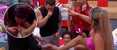 Nicola Porcella y Wendy Guevara la rompen en "La Casa de los Famosos" La Casa de los Famosos México: Nicola Porcella le chupa el dedo del pie a Wendy Guevara