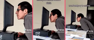 Trabajador con ligera discapacidad visual se esmera en su trabajo y conmueve redes Trabajador con discapacidad visual se esmera en su trabajo e inspira redes: "Admirable"