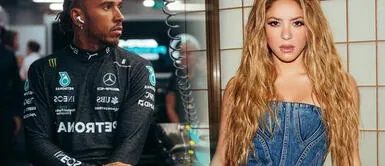 Shakira y Lewis Hamilton en el circuito de Silverstone Shakira y Lewis Hamilton fueron captados en el circuito de Silverstone