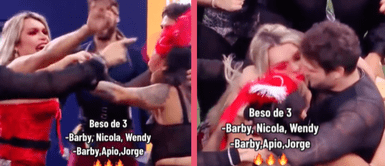 Nicola Porcella protagonizó beso de tres en ‘Casa de los Famosos’ y fans enloquecen Nicola Porcella protagonizó beso de tres en ‘Casa de los Famosos’ y fans enloquecen