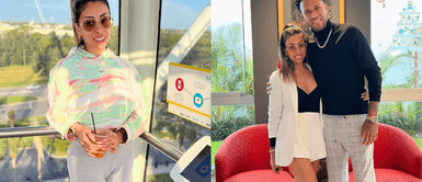 Claudia Díaz demuestra su estilo junto a Pedro Gallese. Claudia Díaz disfruta de sus vacaciones en Florida posando con vibrante bikini neón junto a Gallese