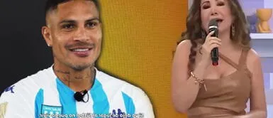 Janet Barboza y Paolo Guerrero Janet Barboza parcha a Paolo Guerrero por acento argentino en entrevista