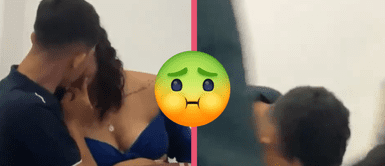 Apasionado beso termina mal luego que joven vomitara sobre su novia Apasionado beso termina mal luego que joven vomitara sobre su novia