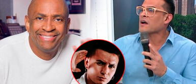 Christian Domínguez y Sergio George Christian Domínguez parcha a Sergio George en vivo y saca cara por Farik Grippa