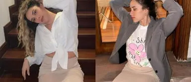 Ale Venturo con vestido negro Ale Venturo roba protagonismo en un bar nocturno luciéndose con un elegante look classy