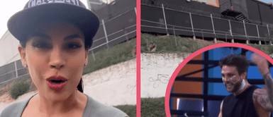 Tefi Valenzuela apoya a Nicola Porcella llevando una gran barra hasta la ‘Casa de los Famosos’ Tefi Valenzuela apoya a Nicola Porcella llevando una gran barra hasta la ‘Casa de los Famosos’