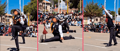 Alumnos de San Jerónimo de Tunán en Huancayo deslumbran con 'splits' durante desfile escolar Alumnos de San Jerónimo de Tunán en Huancayo deslumbran con 'splits' durante desfile escolar