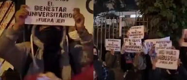 Los estudiantes expresaron su reclamo por la suspensión de clases presenciales. Estudiantes de la UNMSM protestan en contra de suspensión de clases presenciales: "San Marcos se respeta"