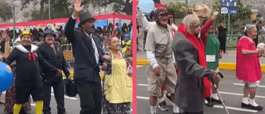 Adultos mayores del Agustino enternecen las redes al desfilar como la vecindad del ‘Chavo del 8’ Adultos mayores del Agustino enternecen las redes al desfilar como la vecindad del ‘Chavo del 8’