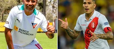 Roberto Palacios alienta a Paolo Guerrero tras su llegada a LDU de Quito Chorri Palacios y su reacción insólita tras la llegada de Paolo Guerrero a LDU de Quito
