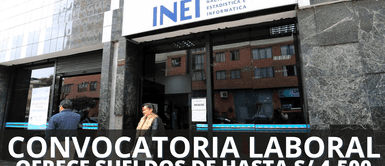 Descubre cómo postular en la gran convocatoria de INEI con elevados sueldos. ¿Sin chamba? Convocatoria de INEI para titulados y bachilleres ofrece sueldos de S/ 4,500: postula AQUÍ ahora