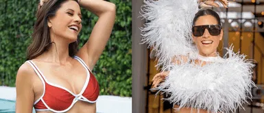 María Pia Copello demuestra su estilo en redes sociales. María Pia Copello se adueña del cuero con atrevida maxi falda que marca tendencia este otoño