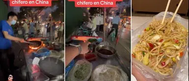 Peruano que vive en China se hace viral al cambiarle la receta a 'chifero' y le prepara un tallarín saltado Peruano que vive en China se hace viral al cambiarle la receta a 'chifero' y le prepara un tallarín saltado