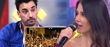 Santi Lesmes y Maju Mantilla Maju Mantilla calla en vivo a Santi Lesmes por decir que “marchas no sirven”