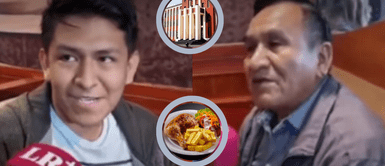 El joven y su padre vivieron un lindo momento. Padre se muestra orgulloso que su hijo estudie en la UNI y ambos celebran comiendo pollo a la brasa: "Es mi felicidad"